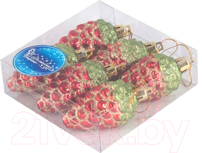 Набор елочных игрушек Волшебная страна Шишки / 007476 - фото