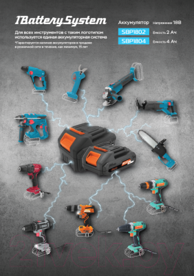 Секатор аккумуляторный Sturm! CPS1803BL