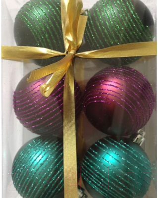 Набор шаров новогодних Волшебная страна Диско / 007489