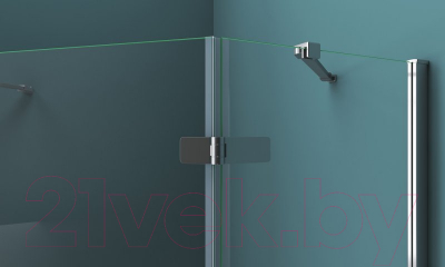 Душевой уголок BelBagno KRAFT-P-1-100-C-Cr-R