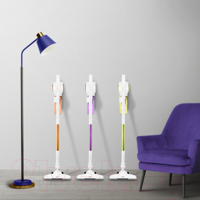 Вертикальный пылесос Kitfort KT-5105-1 (белый/фиолетовый)