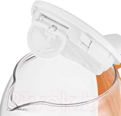 Электрочайник Kitfort KT-6140-4 (белый/оранжевый)