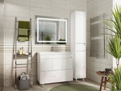 Шкаф-пенал для ванной Misty Алиса 35 / Э-Али0501-01Л