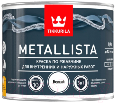 Краска Tikkurila Metallista C По ржавчине - фото