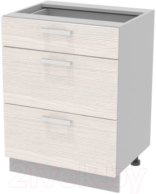 Шкаф-стол кухонный Интерлиния Компо НШ60рш3 1м+2б - фото