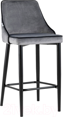 Стул барный Stool Group Коби / AV 434-H15/75-08(PP) (велюр серый) - фото