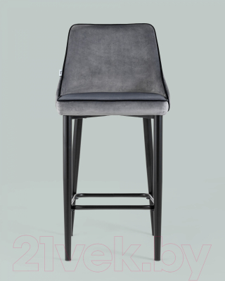 Стул барный Stool Group Коби / AV 434-H15/75-08(PP) (велюр серый)