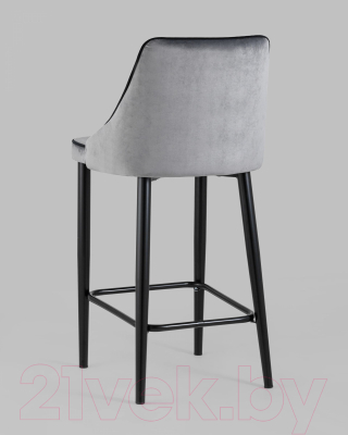 Стул барный Stool Group Коби / AV 434-H15/75-08(PP) (велюр серый)