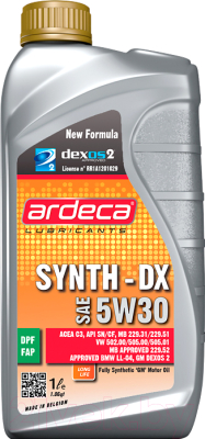 Моторное масло Ardeca Synth-DX 5W30 / P01151-ARD001 - фото