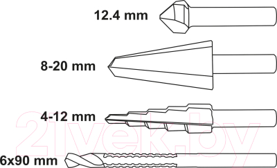 Набор сверл Sthor 22640