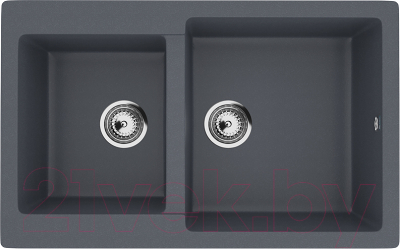Мойка кухонная Ulgran U-505 (343 антрацит) - фото