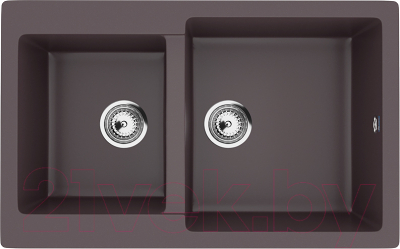 Мойка кухонная Ulgran U-505 (345 шоколад) - фото