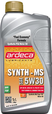 Моторное масло Ardeca Synth-MS 5W30 / ARD010004-001 - фото