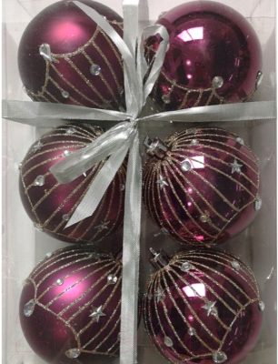 Набор шаров новогодних Волшебная страна Блеск / 007483 - фото