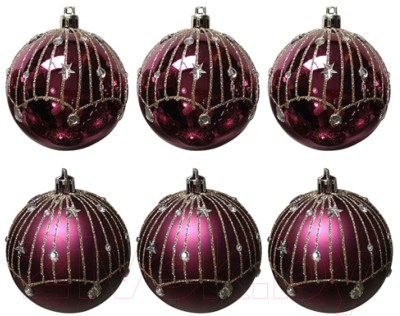 Набор шаров новогодних Волшебная страна Блеск / 007483