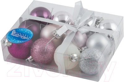 Набор шаров новогодних Волшебная страна Жемчуг / 001273 - фото