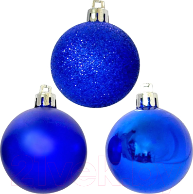 Набор шаров новогодних Волшебная страна PB6-6SMB-B / 102552 - фото