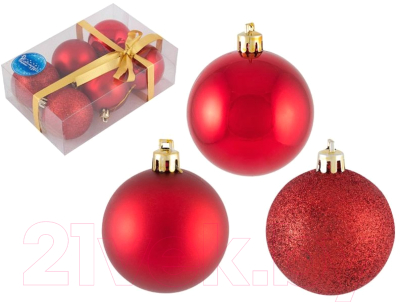 Набор шаров новогодних Волшебная страна PB6-6SMB-R / 102553