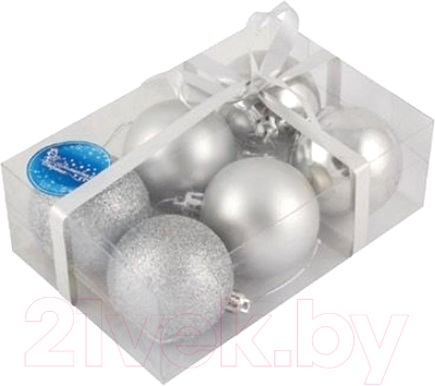 Набор шаров новогодних Волшебная страна PB6-6SMB-S / 102555 - фото