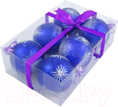 Набор шаров новогодних Волшебная страна PBD6-6-054-B / 101783 - фото