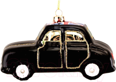 Елочная игрушка Gisela Graham Limited London Christmas Лондонский кэб / 00976 - фото