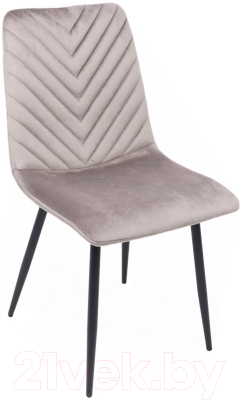 Стул AksHome Violin (бежевый велюр/черный) - фото