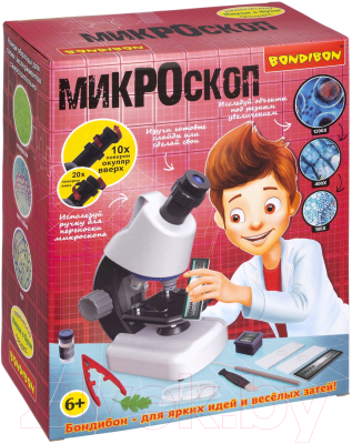 Микроскоп оптический Bondibon Французские опыты. Науки с Буки / ВВ5286 - фото