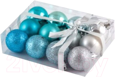 Набор шаров новогодних Волшебная страна Иней / 001268 - фото
