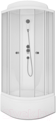 Душевая кабина МетаКам Classic V3 80x80x225 (прозрачное стекло) - фото