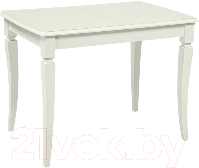 Обеденный стол ТехКомПро Азалия П1000 68x100-150 (бук/тон1/ножка изогнутая) - фото