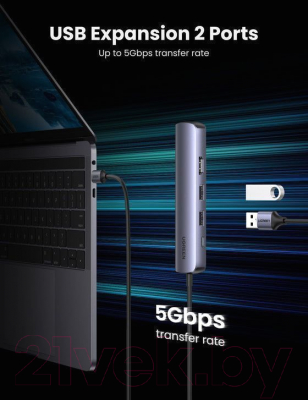 USB-хаб Ugreen CM418 / 10919