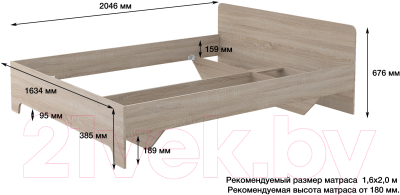 Каркас кровати Горизонт Мебель Victor