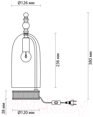 Прикроватная лампа Odeon Light Bell 4892/1T