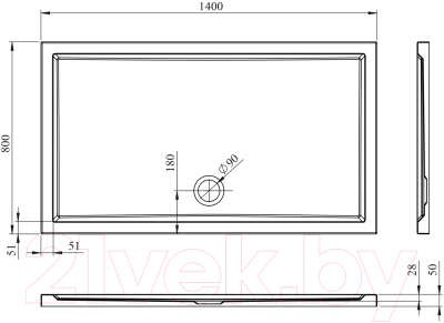 Душевой поддон Lavinia Boho One 37019140