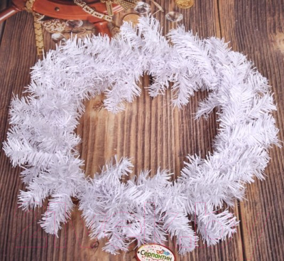 Венок Серпантин Снежинка 201-1015 40см