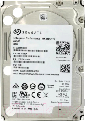 Жесткий диск Seagate 10K SAS 2.0 600Gb (ST600MM0009) - фото