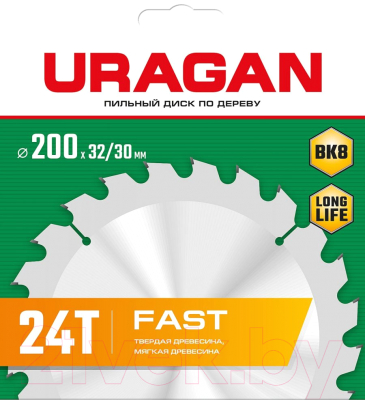 Отрезной диск Uragan 36800-200-32-24