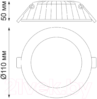 Точечный светильник Novotech Gesso 358805 (белый)
