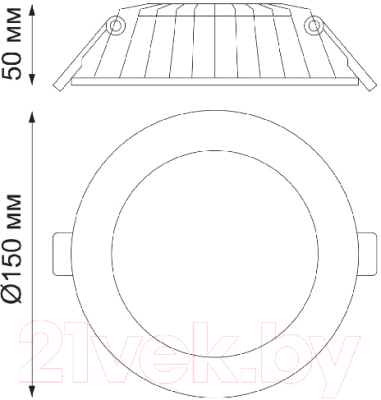 Точечный светильник Novotech Gesso 358806 (белый)