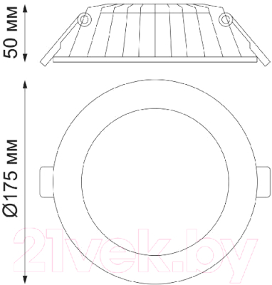 Точечный светильник Novotech Gesso 358807 (белый)
