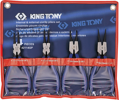 Набор съемников King TONY 42114GP - фото