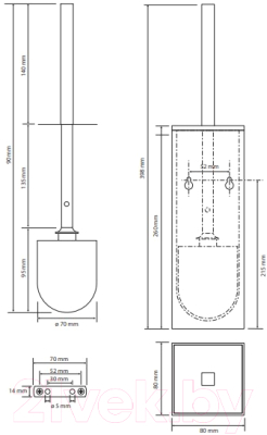 Ершик для унитаза Bemeta Via 135913091