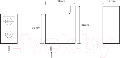 Крючок для ванной Bemeta Via 135006012