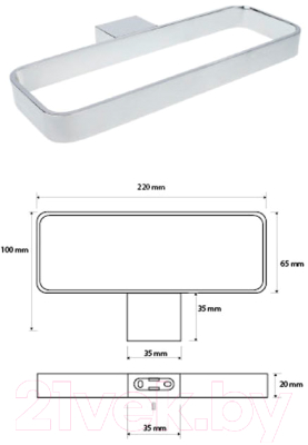 Кольцо для полотенца Bemeta Via 135004062