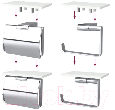 Полка для туалета Bemeta VIA 131567032