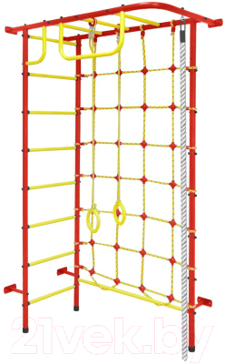 Детский спортивный комплекс Пионер 8 (красный/желтый) - фото