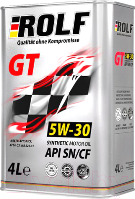 Моторное масло Rolf GT SAE 5W30 / 322228 - фото