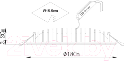 Точечный светильник Arte Lamp Sirio A7207PL-2WH
