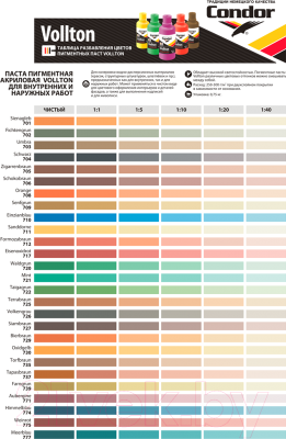 Колеровочная паста CONDOR Vollton 730