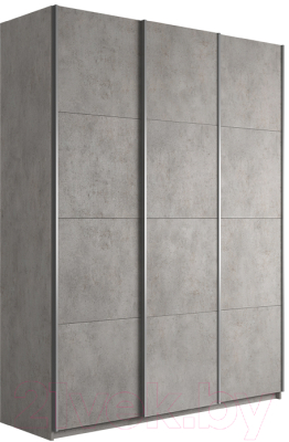 Шкаф-купе ТриЯ Траст СШК 2.180.60-11.11.11 3-х дверный (бетон) - фото